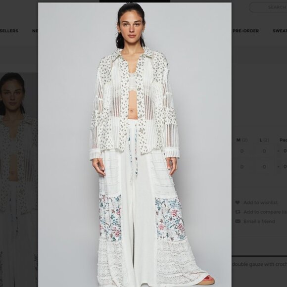 POL White Floral Button Down Shirt - Picture 4 of 4